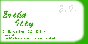 erika illy business card